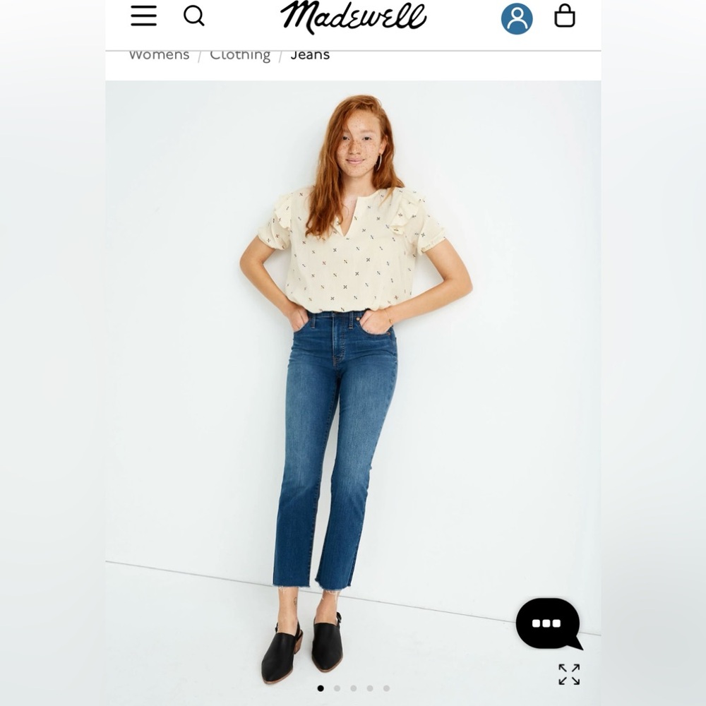 Madewell Cali Demi-Boot cropped 33 Jeans